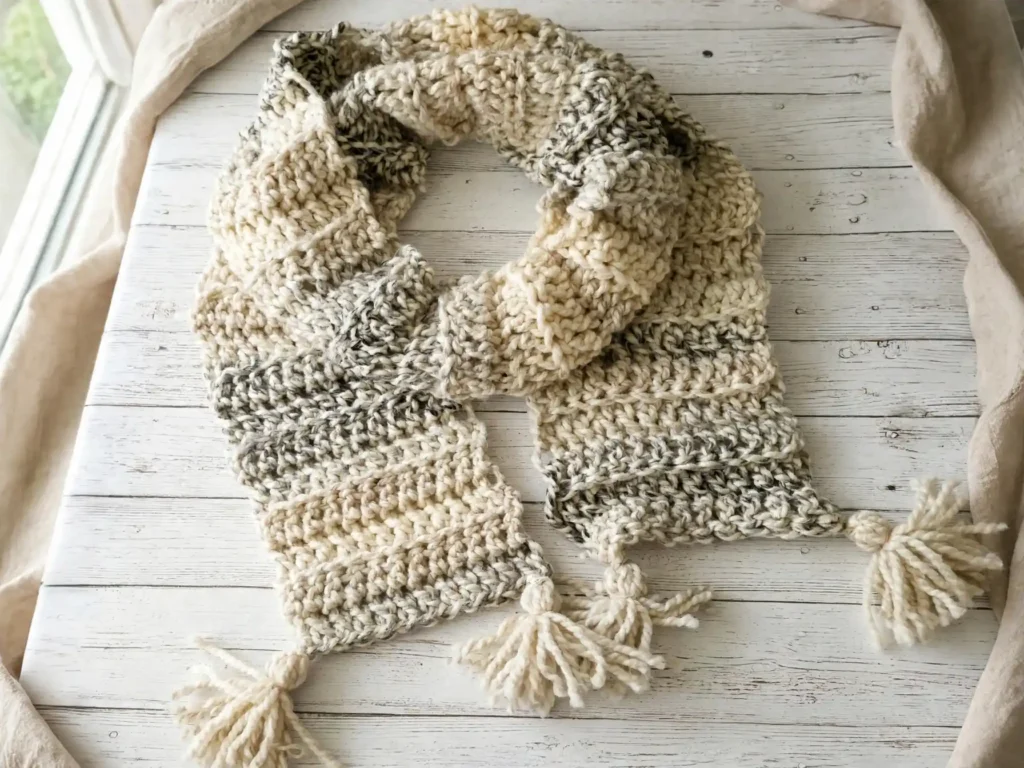 Easy Crochet Super Scarf – Free Pattern (1-Hour Beginner Scarf)