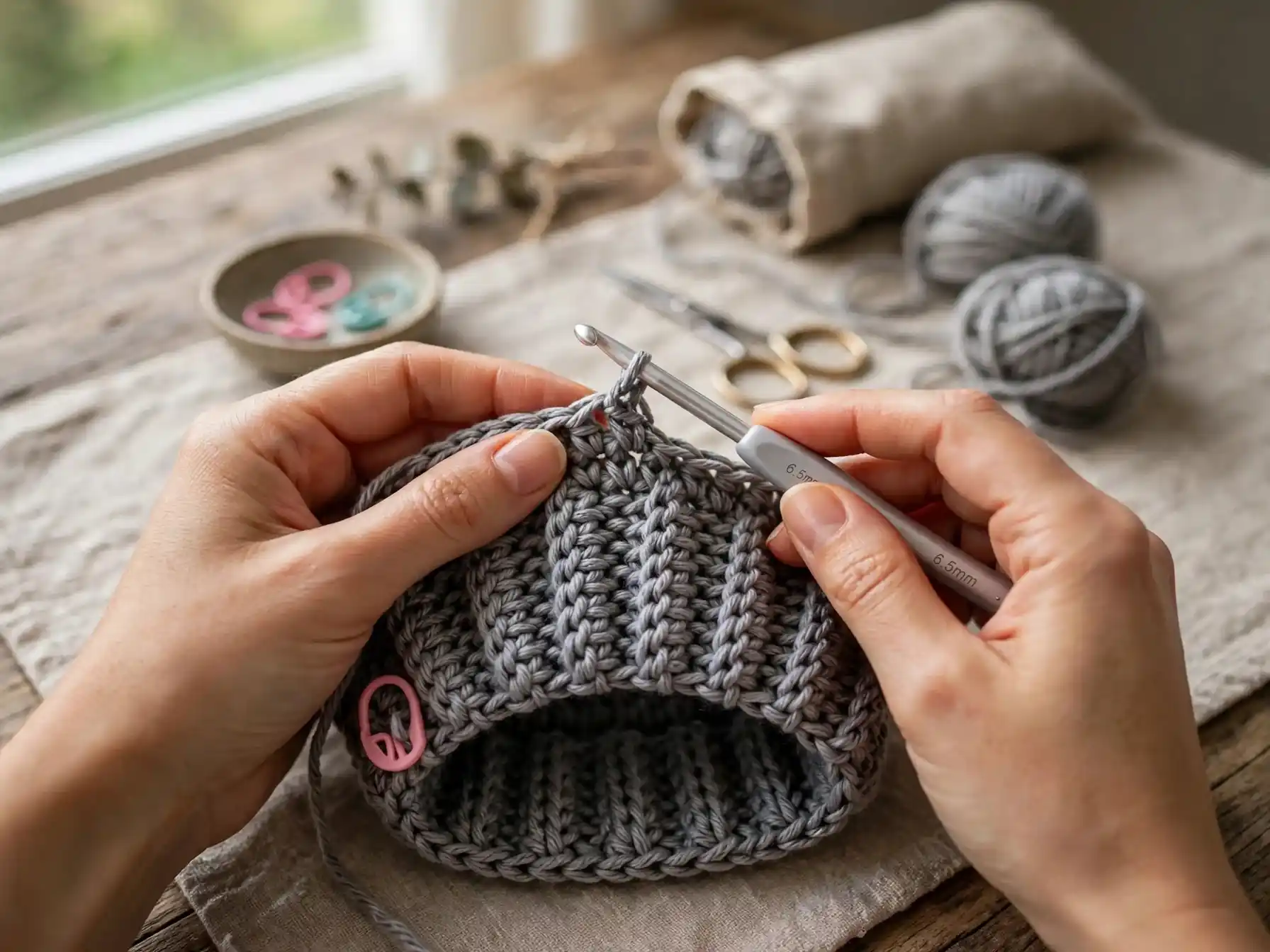 How to Crochet the Ombre Lemon Peel Stitch Hat