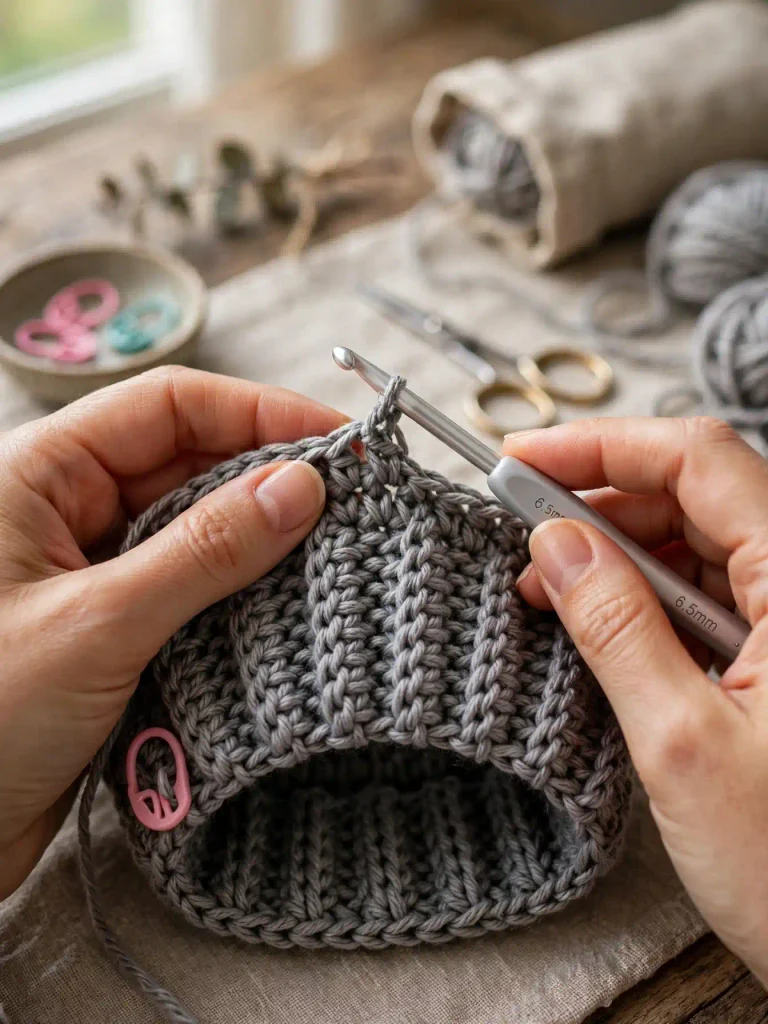 How to Crochet the Ombre Lemon Peel Stitch Hat